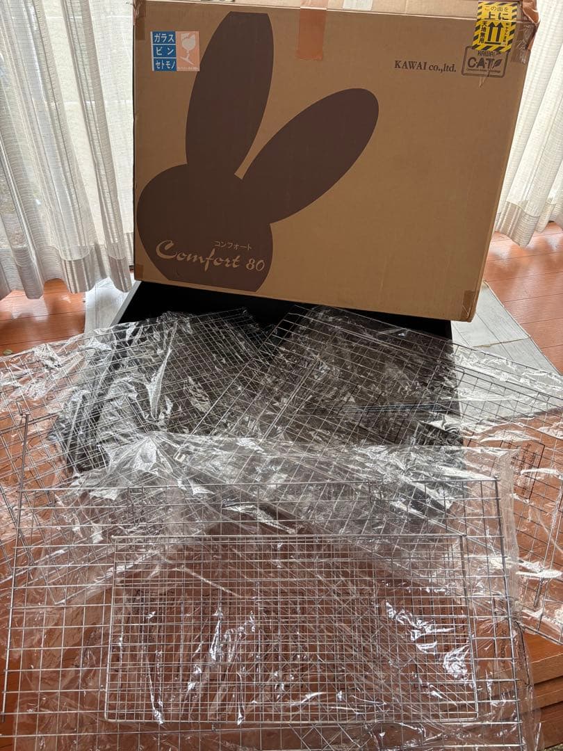 m*♡様 カワイ KAWAI コンフォート80 うさぎ ケージ うさぎケージ 川井 コンフォート80 ST-グレード (770×550×620mm