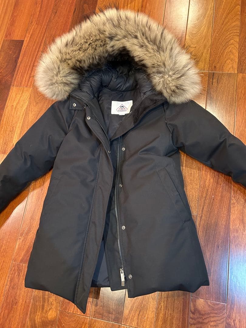 PYRENEX ファー付き ダウンジャケット 美品　ブラック　JP38 Pyrenex（ピレネックス） ダウンジャケット レディース アメリア