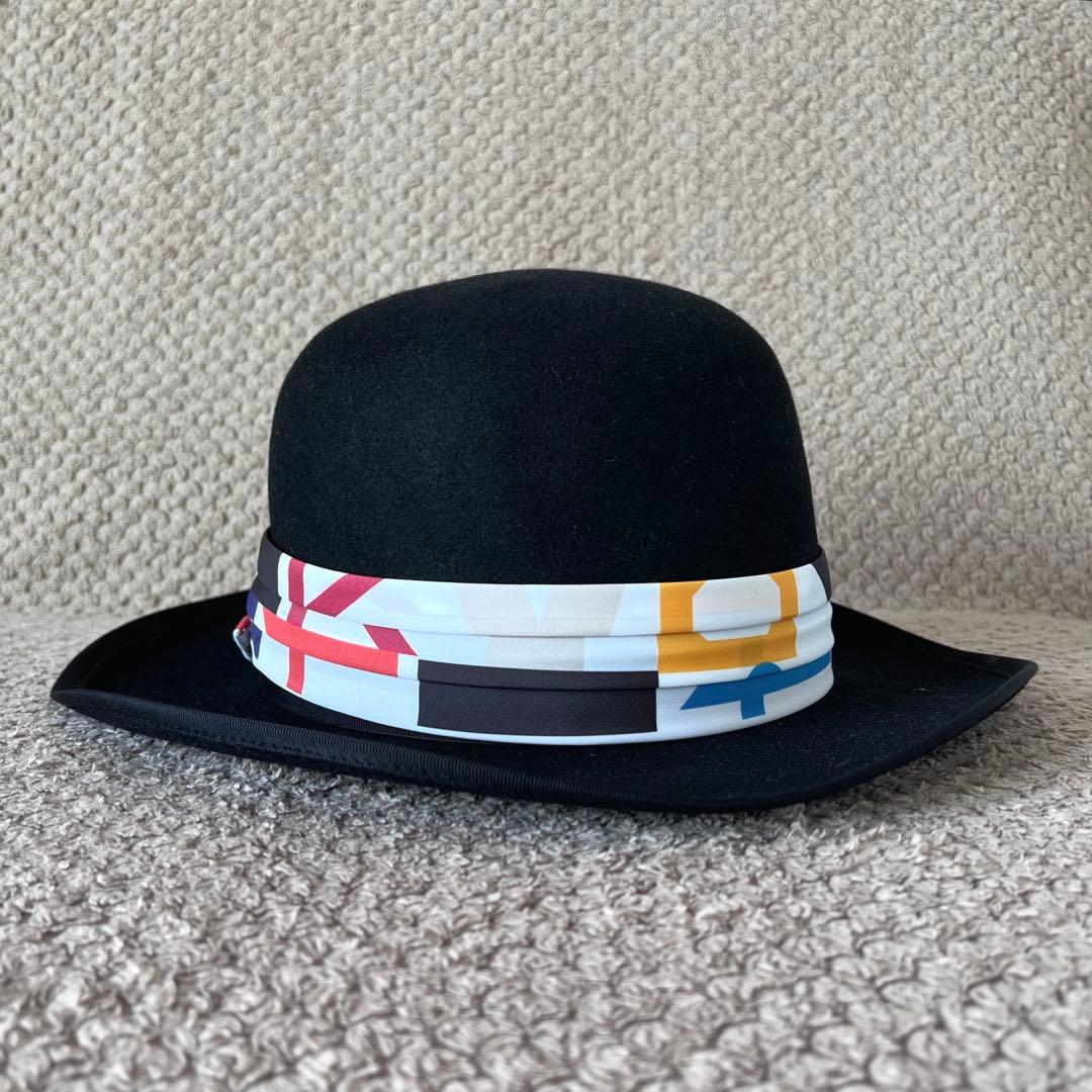新品タグ付！TOKIO HAT渋沢栄一 ラビットウールハット黒リボン 帽子 秋冬 新品タグ付！TOKIO HAT渋沢栄一 ラビットウールハット黒リボン 帽子