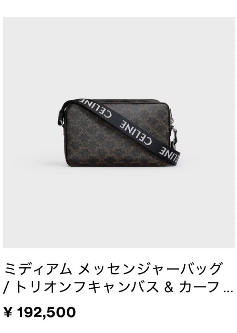《りる》CELINE メッセンジャーバッグ ブラック