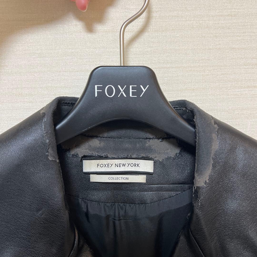 25ans掲載☆定価約90,000円】FOXEY レザーライダースジャケット - メルカリ