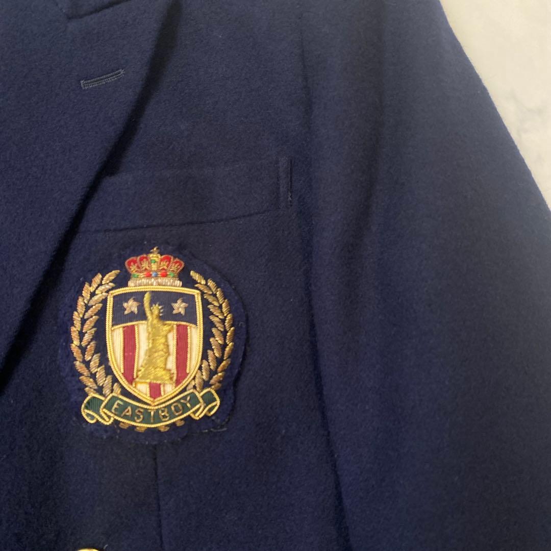 イーストボーイ 紺ブレ ブレザー ウールテーラードジャケット 金ボタン