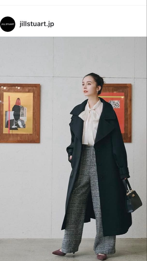 【最終価格】JILLSTUART ダブルビーバーロングコート　ブラック 楽天市場】【SALE／70%OFF】ダブルビーバーロングコート JILL STUART