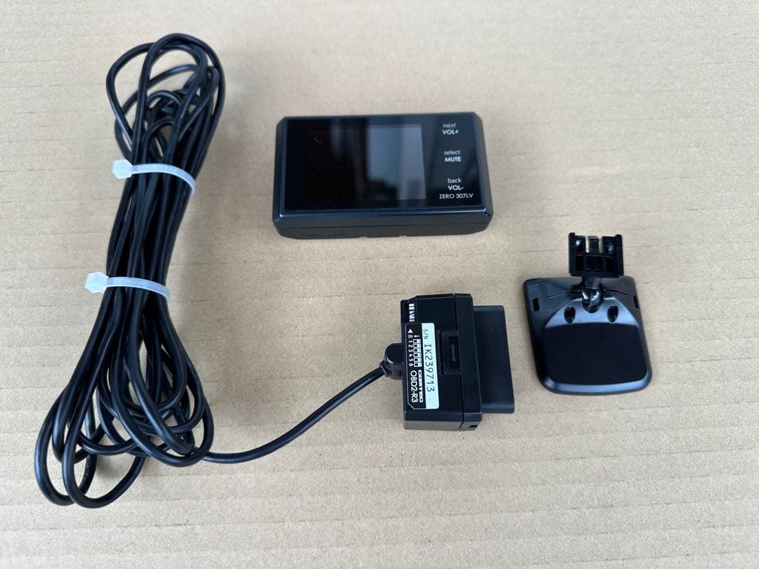 ZERO 307LV レーダー探知機 （OBDアダプターケーブル付属） ZERO 307LV レーダー探知機 （OBDアダプターケーブル付属） ZERO