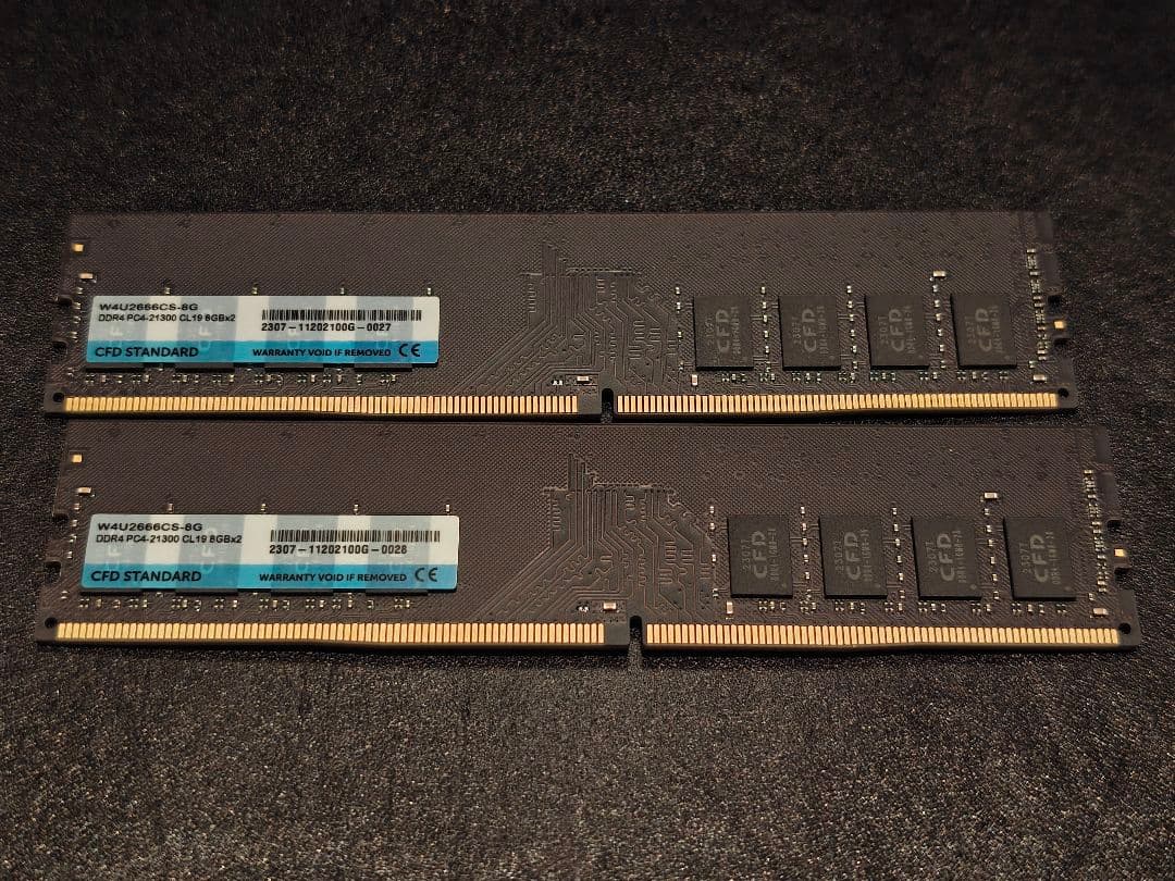 CFD DDR4 2666 メモリー 16GB (2x8GB) Amazon | CFD販売 ノートPC用 メモリ PC4-21300(DDR4-2666) 16GB×1枚