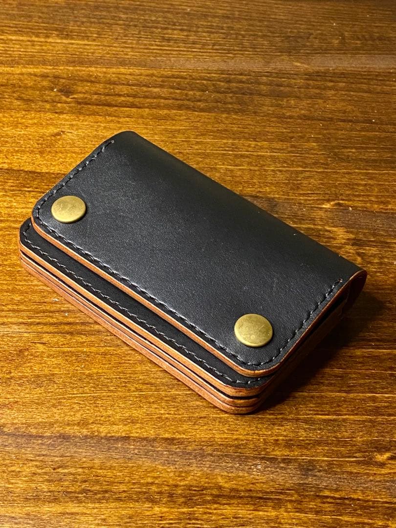 トラッカーウォレット ミドル/本革/茶芯/真鍮/財布/革財布 ミドルトラッカーウォレット MTW-01【クロムエクセル / 茶芯