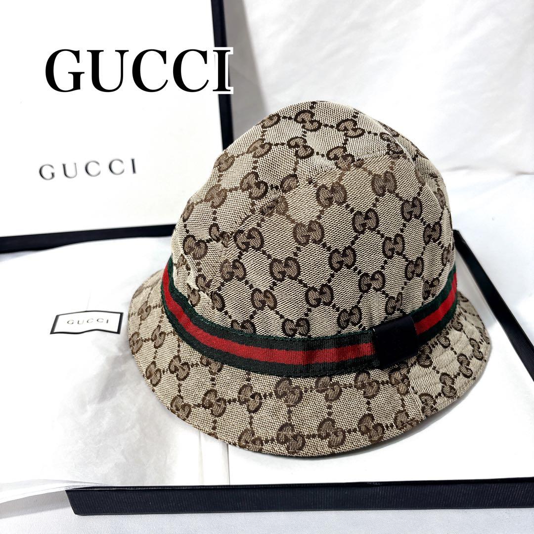 帽子 GUCCI 00's Sherry line GG bucket hat Beige / Brown GG Canvas Fedora | GUCCI® US