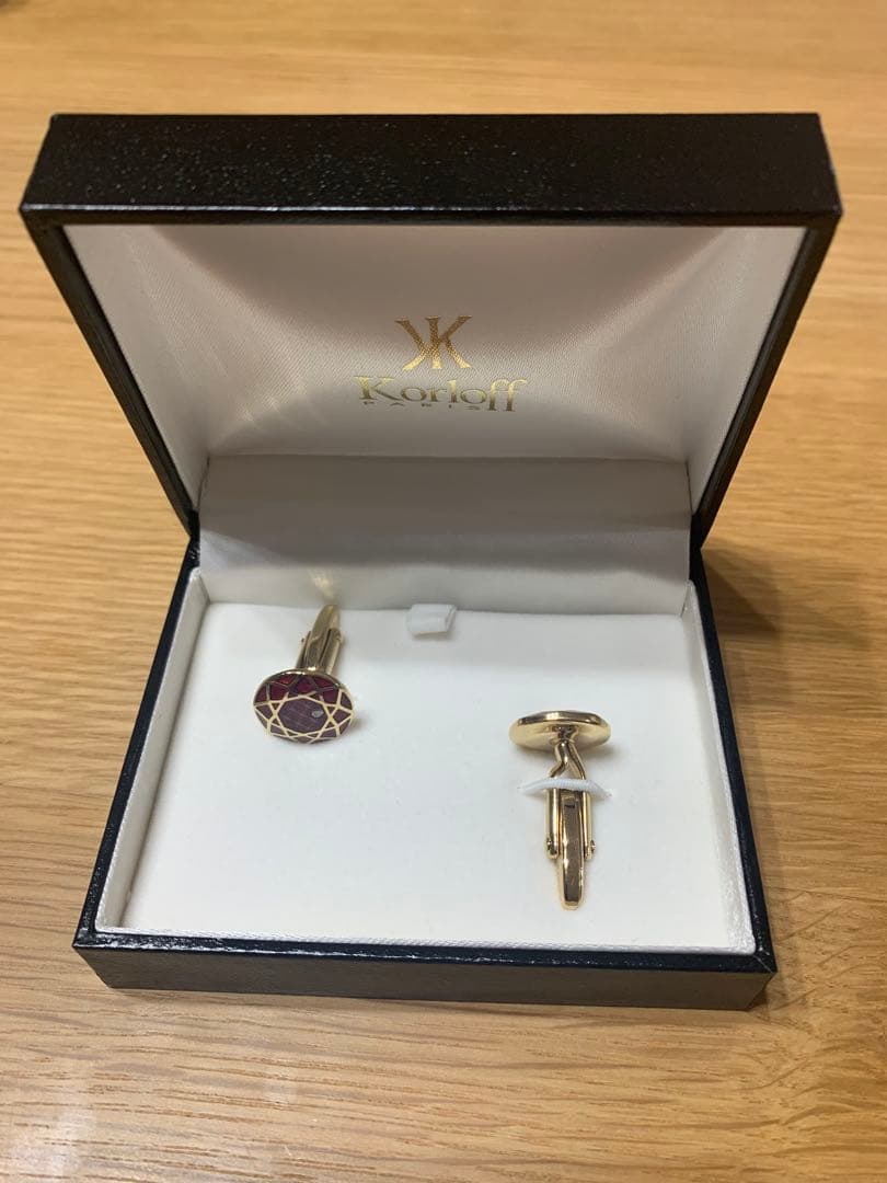 【箱付き】Paris Korloff コルロフ カフス ボタン Paris Korloff コルロフ カフス ボタン