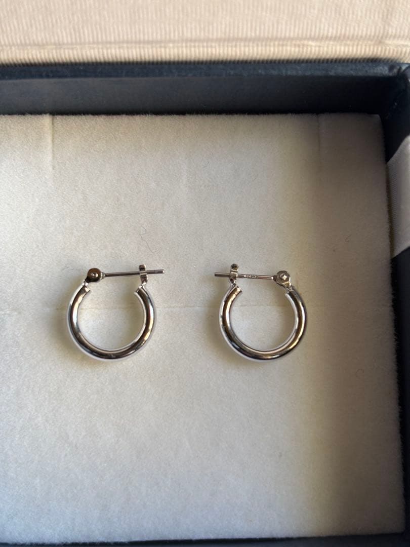 プラチナ900 フープピアス ピアス フープ プラチナ pt900 5×10 地金ピアス ムーンピアス 月甲