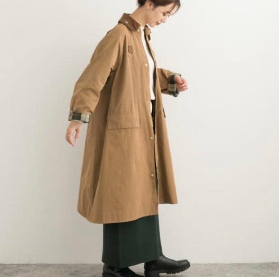 バブアー Barbour ドアーズ DOORS ロングコート ベージュ - メルカリ