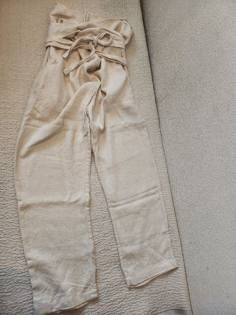 Cosmic wonder ラップパンツ　リネンウール　秋冬春まで