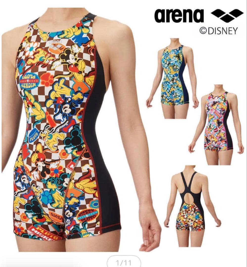 サイ　アリーナ ARENA 水着 AS5SWM53L ディズニー　M アリーナ(arena) トレーニング水着 トレーニングミドルスパッツ