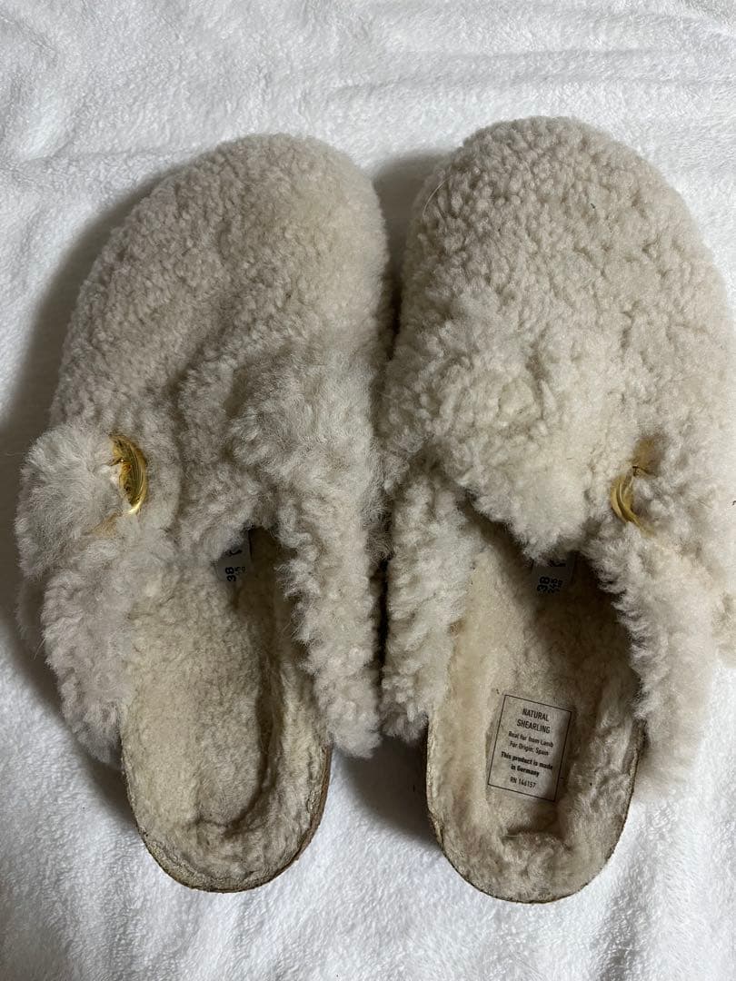 ビルケンシュトック BIRKENSTOCK ボア サンダル 美品 BIRKENSTOCK ビルケンシュトック ボストンシアリング スエードレザー