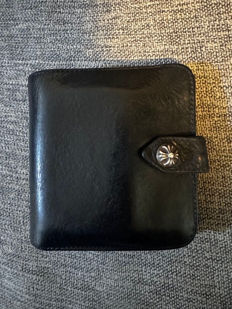 廃盤希少品 クロムハーツ スクエアクロスボタン ビルウォレット CHROME HEARTS 銀座店 クロムハーツ スクエアボタン ビルウォレット