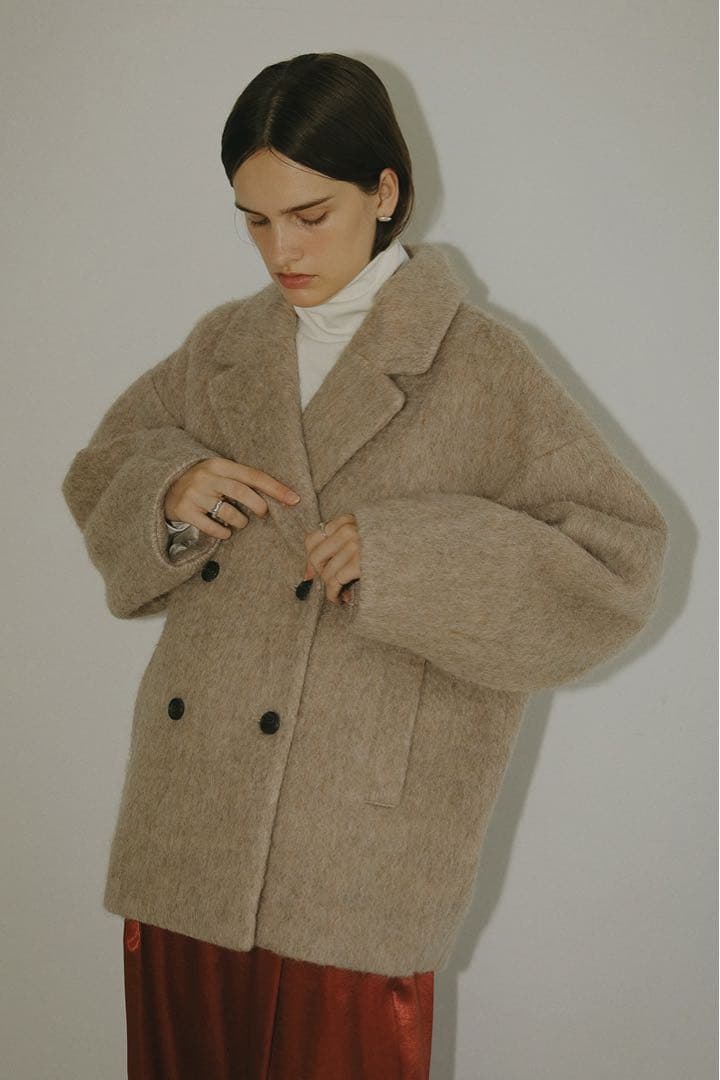 ジャケット・アウター MANOF shaggy cocoon coat MANOF（マノフ）の「SHAGGY COCOON COAT（その他アウター）」 - WEAR