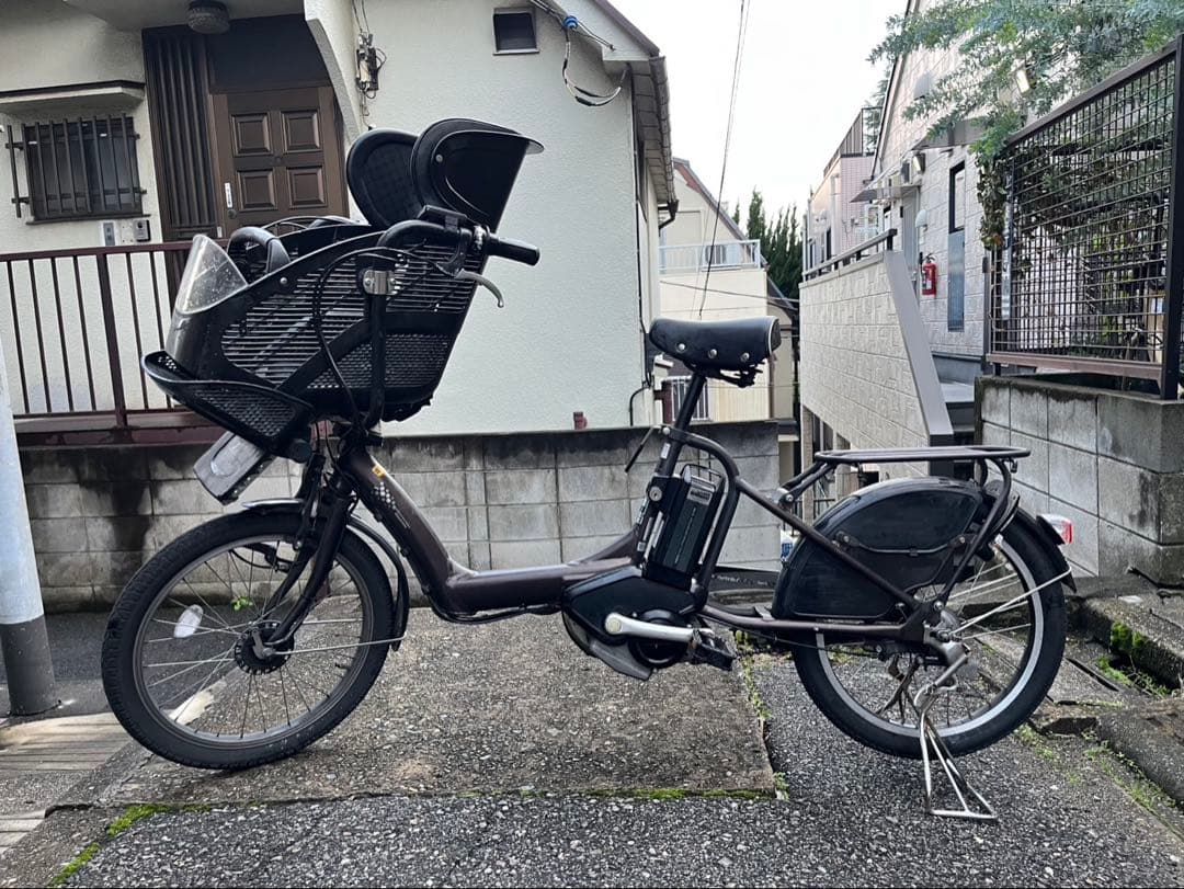 【引取限定】ブリジストン　電動自転車　アンジェリーノ　チャイルドシート付 アンジェリーノ専用 フロントチャイルドシート ブリヂストン【自転車用