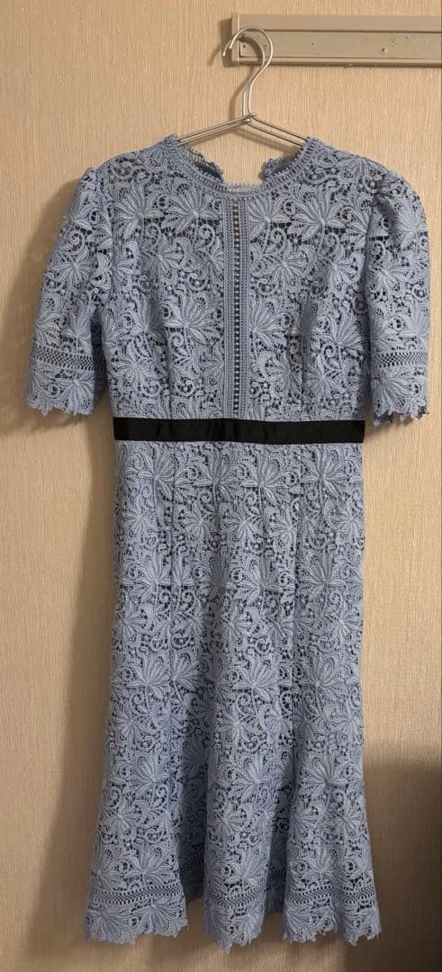 CELFORD ブルーレースワンピース 36 セルフォード CELFORD レースワンピース （PBEG） - ファッション通販