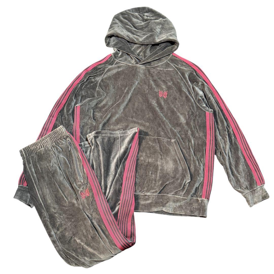 Needles ベロアセットアップ watson着用　サイズ上L 下M Needles ベロア セットアップ watson着用L - メルカリ