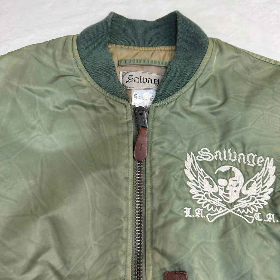 Salvage サルベージ MA-1 フライトジャケット Y2K ALPHA - メルカリ