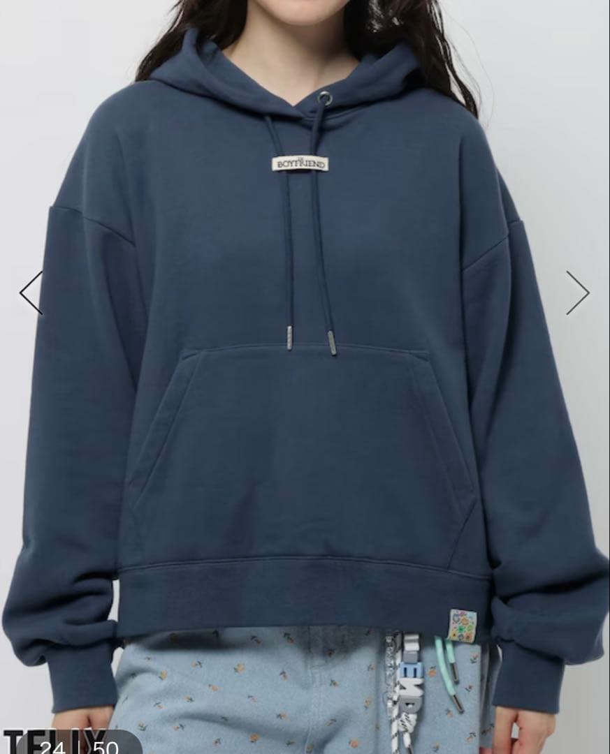 ボーイフレンド シーズン2】コラボ フラワープルオーバーフーディー L