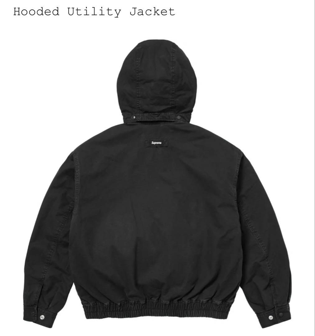 Supreme Hooded Utility Jacket Black 黒 M - メルカリ