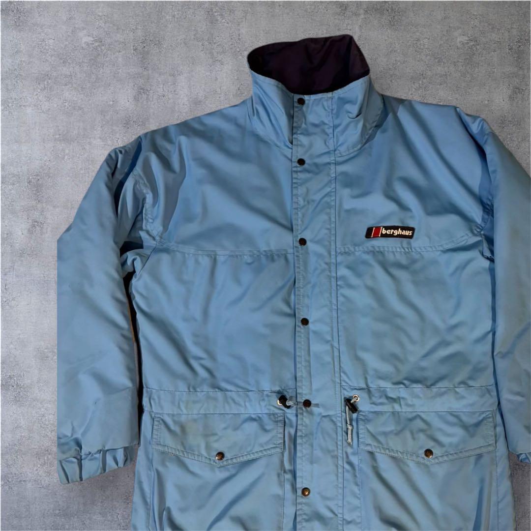 283 英国製　80s Berghaus マウンテン　ライトブルー M 283 英国製 80s Berghaus マウンテン ライトブルー M - メルカリ