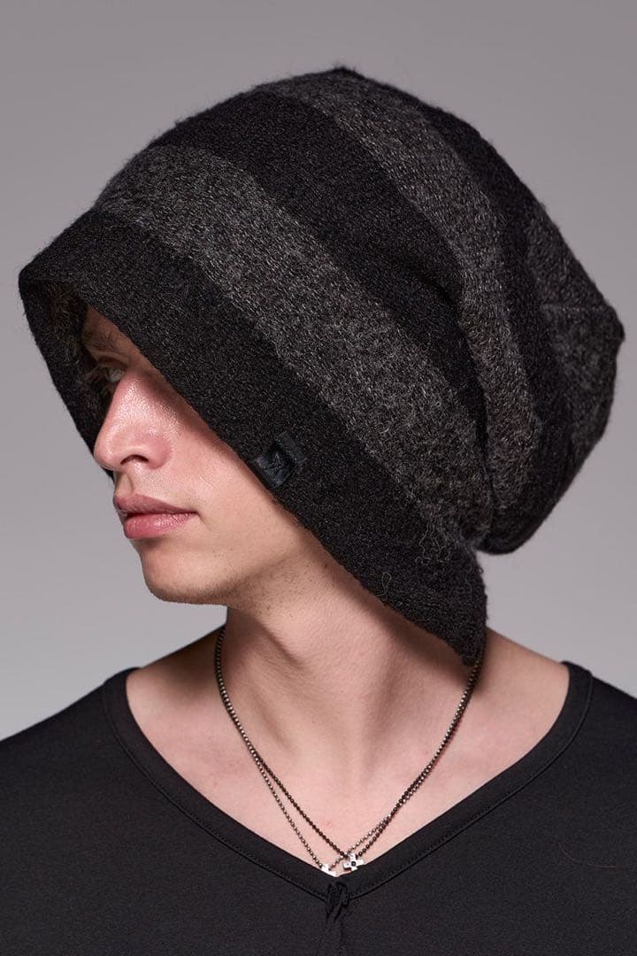 ★希少品★ キリュウキリュウ ボーダー ダメージ ニット キャップ イチロー kiryuyrik - Damage Border Cap / ダメージボーダー ニット キャップ