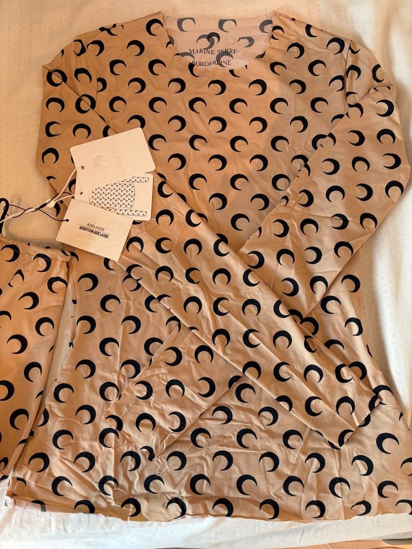 トップス MARINE SERRE second skin moon top 09 M Moon Printed Jersey Second Skin Tube Top • Marine Serre