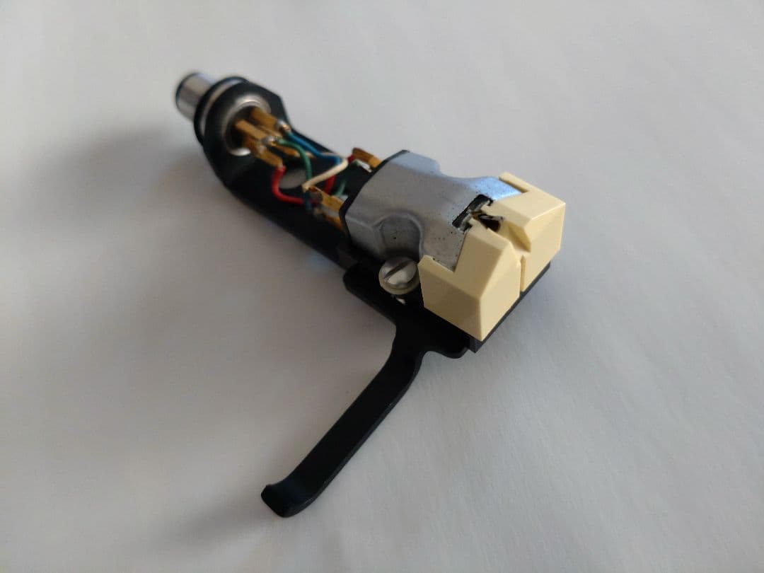 DENON DL‐109D MMカートリッジ　ヘッドシェル(SAEC?) 専用ヘッドシェル付きMC型カートリッジ グラファイト・シルバー