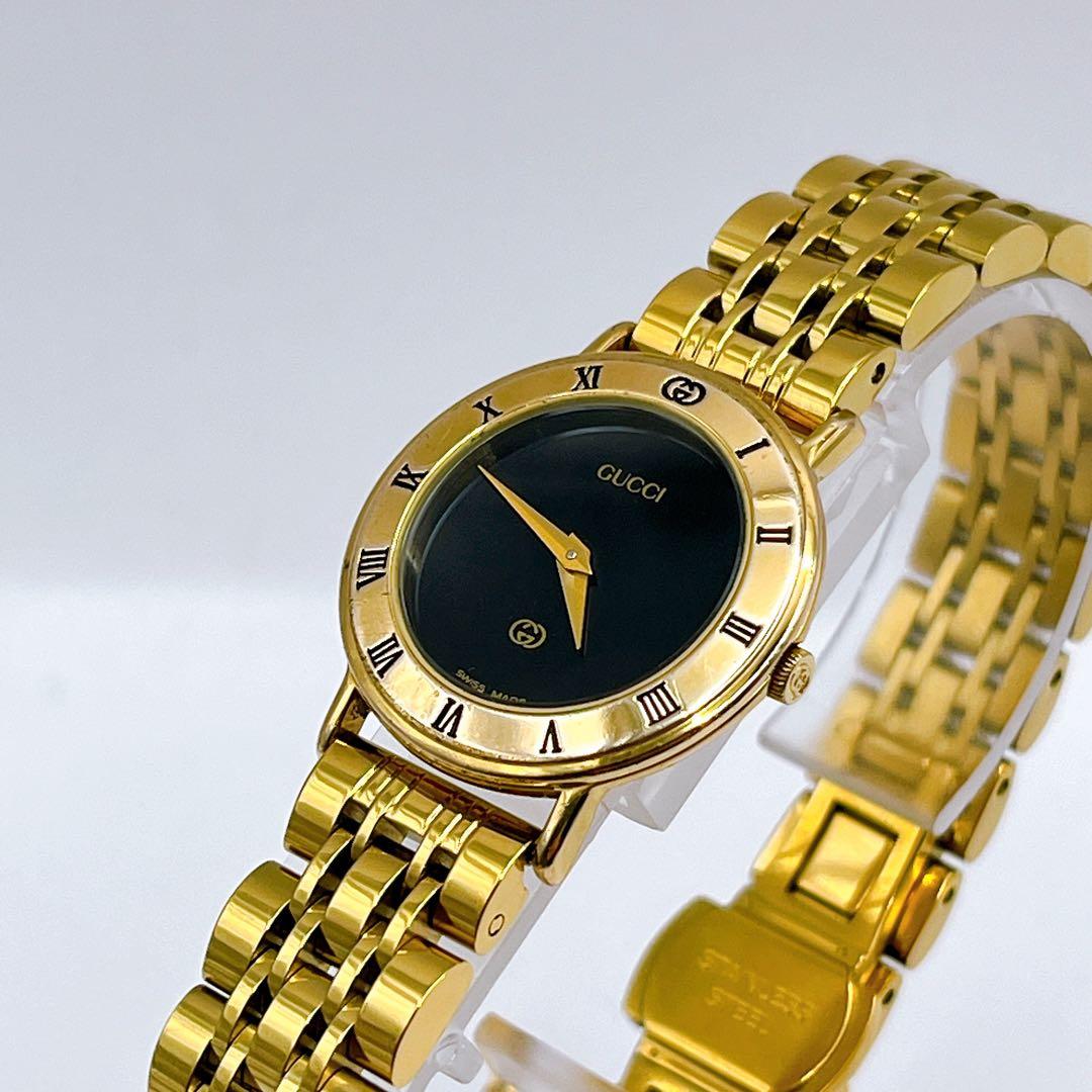 稼働品 グッチ レディース 腕時計 3000L 新品社外ベルト - メルカリ