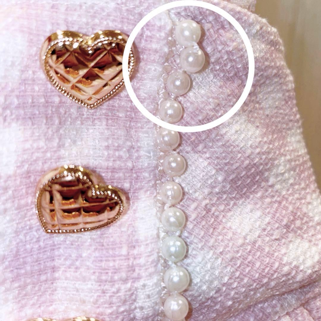 LIZLISA　リズリサ　ギンガムツイードサスペンダーつきチェックスカパン　地雷