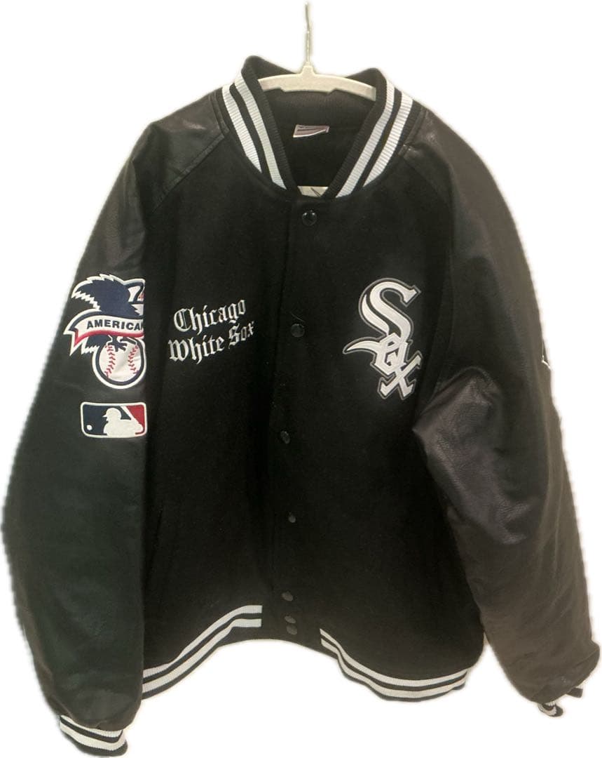 くろChicago White Sox スタジャン ホワイトソックス Fanatics（ファナティクス） 当店別注モデル シカゴ ホワイトソックス