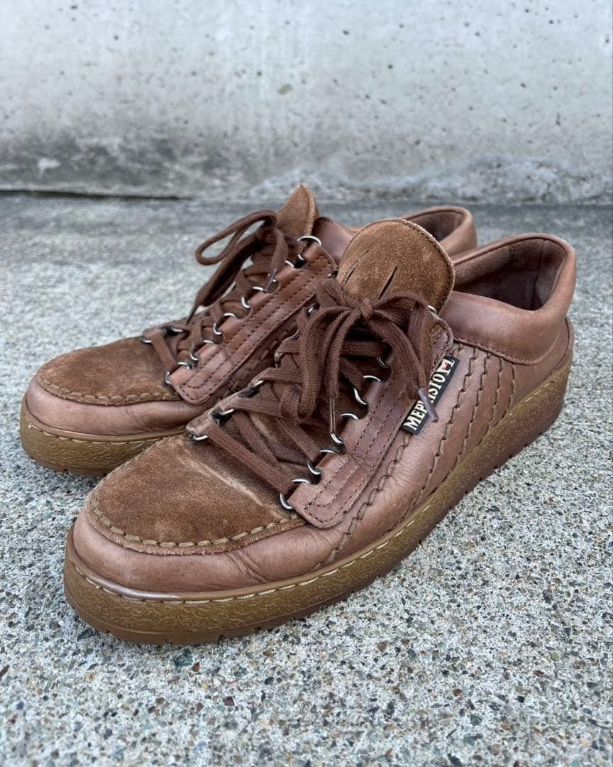 Mephisto Rainbow US9 27cm スウェード ブラウン MEPHISTO RAINBOW MID | Men Originals Brown Leather Grainy Nubuck