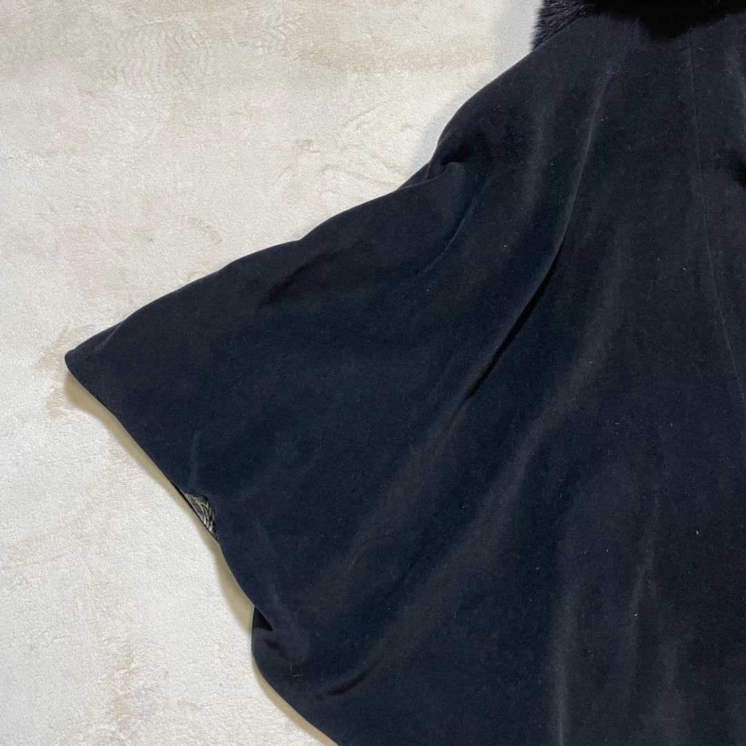 美品 piacenza × DELBA ペイズリー カシミ裏地シルク ポンチョ