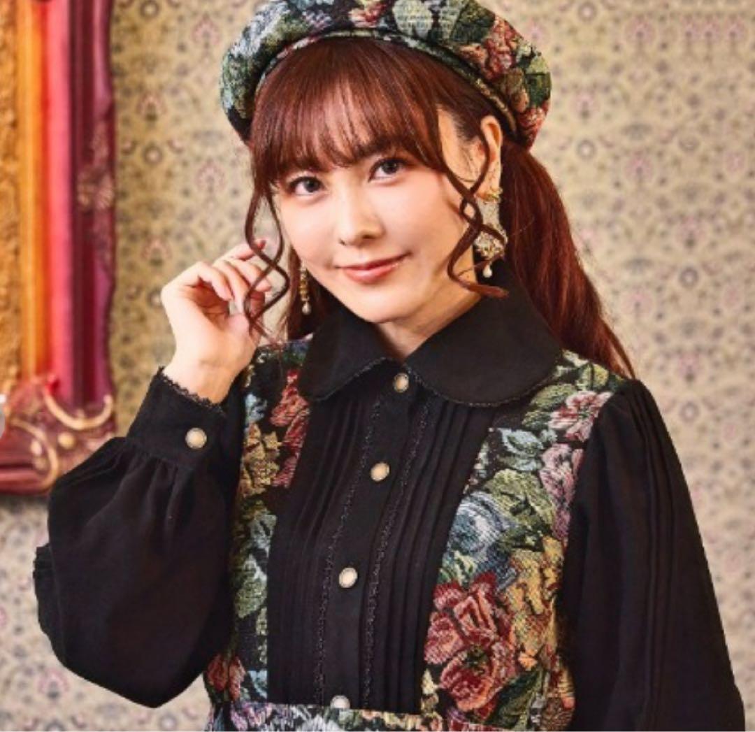 クラロリくる実 ノエル・ド・メモワール ワンピース LL 黒 しまむら