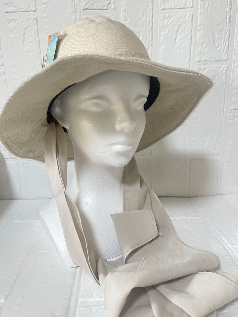 【新品】アンテプリマクロッシェハットサマーシールドリボンスカーフ遮熱遮光UVケア