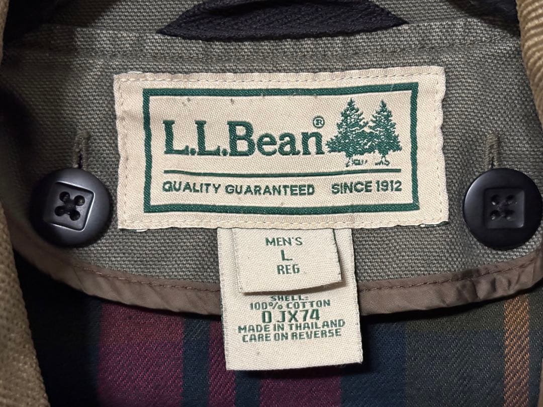 80s L.L.Bean ハンティングジャケット L オリーブグリーン