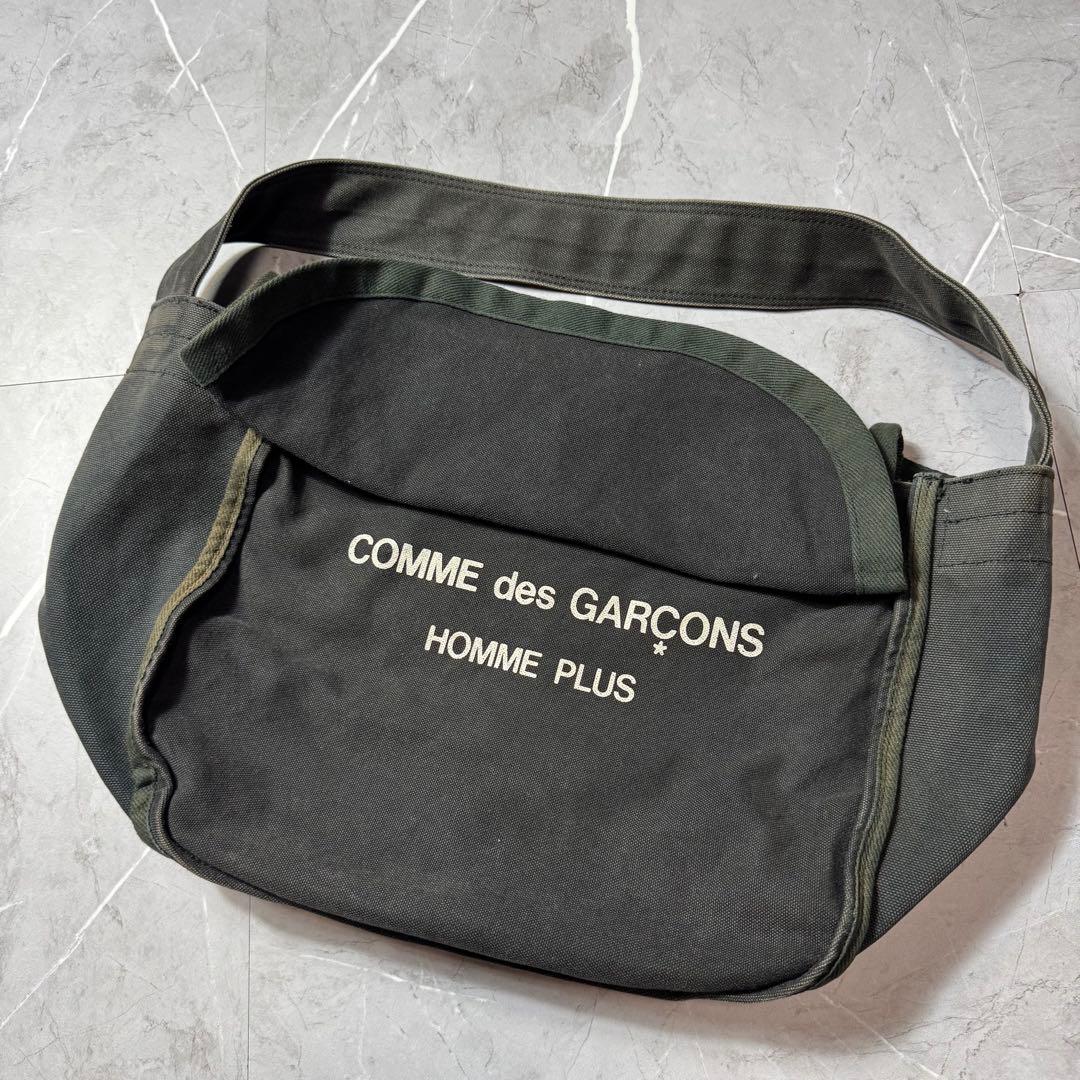 コムデギャルソンオムプリュス　ニュースペーパーバッグ　ロゴ　アーカイブ　雰囲気系 コムデギャルソン オムプリュスCOMME des GARCONS HOMME PLUS コットン