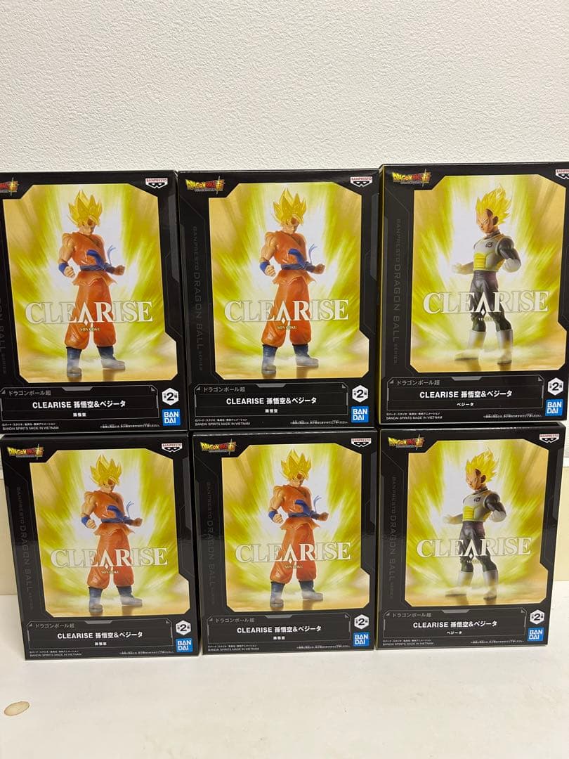 ドラゴンボール超 CLEARISE 孫悟空＆ベジータ 6体セット - メルカリ