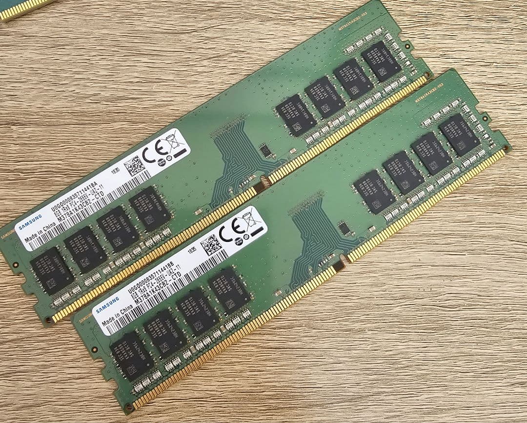 1835 SAMSUNG DDR4 2666 8GB ×2 計 16GB メモリ Samsung 16GB (2x8GB) DDR4 2666MHz PC4-21300 (PC4-2666V) CL19 UDIMM
