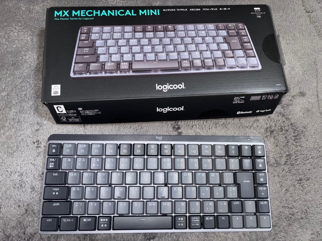 【超美品】logicool mx mechanical mini 赤軸 ロジクール MX MECHANICAL MINI Linear KX850CL 赤軸 [グラファイト