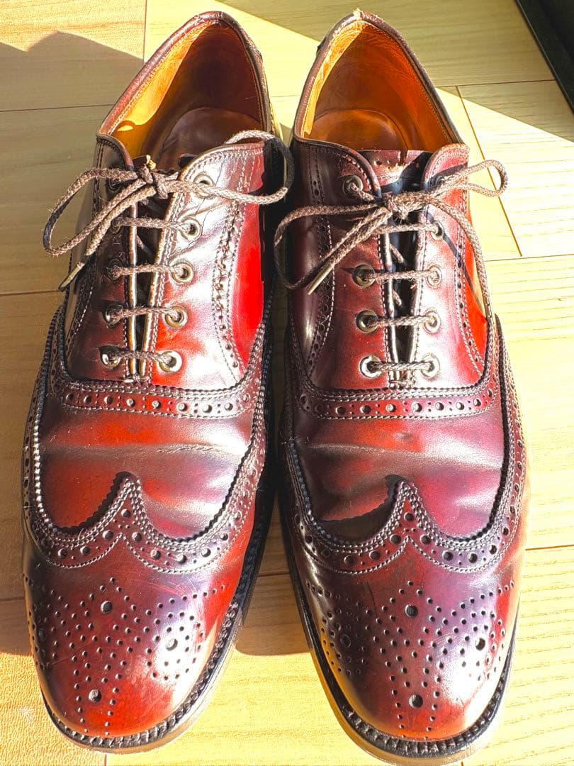 オールデン×ブルックスブラザーズ コードバン ウイングチップ