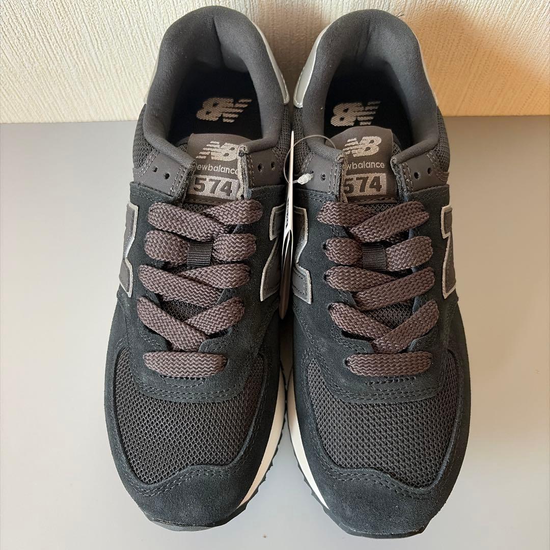 【新品未使用】ニューバランス スニーカー WL574Z ブラック 24.5cm