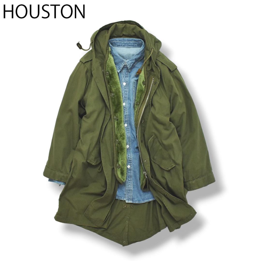 M-51】 HOUSTON ヒューストン ライナー付 モッズコート 青島コート