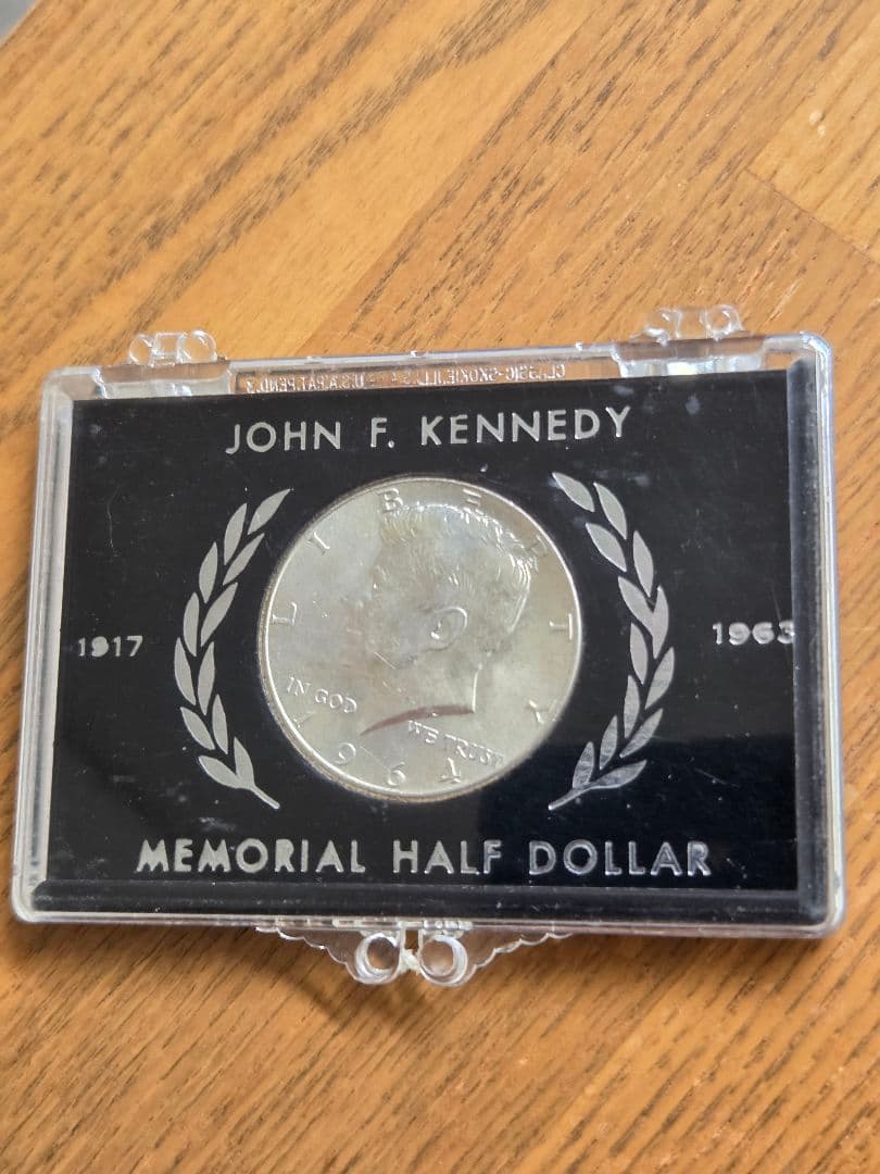 専用　アメリカ合衆国　ケネディ大統領　ハーフダラー銀貨　1964 2枚 USA 50セント銀貨 ハーフダラー/ケネディ大統領 1964年銘 極美品