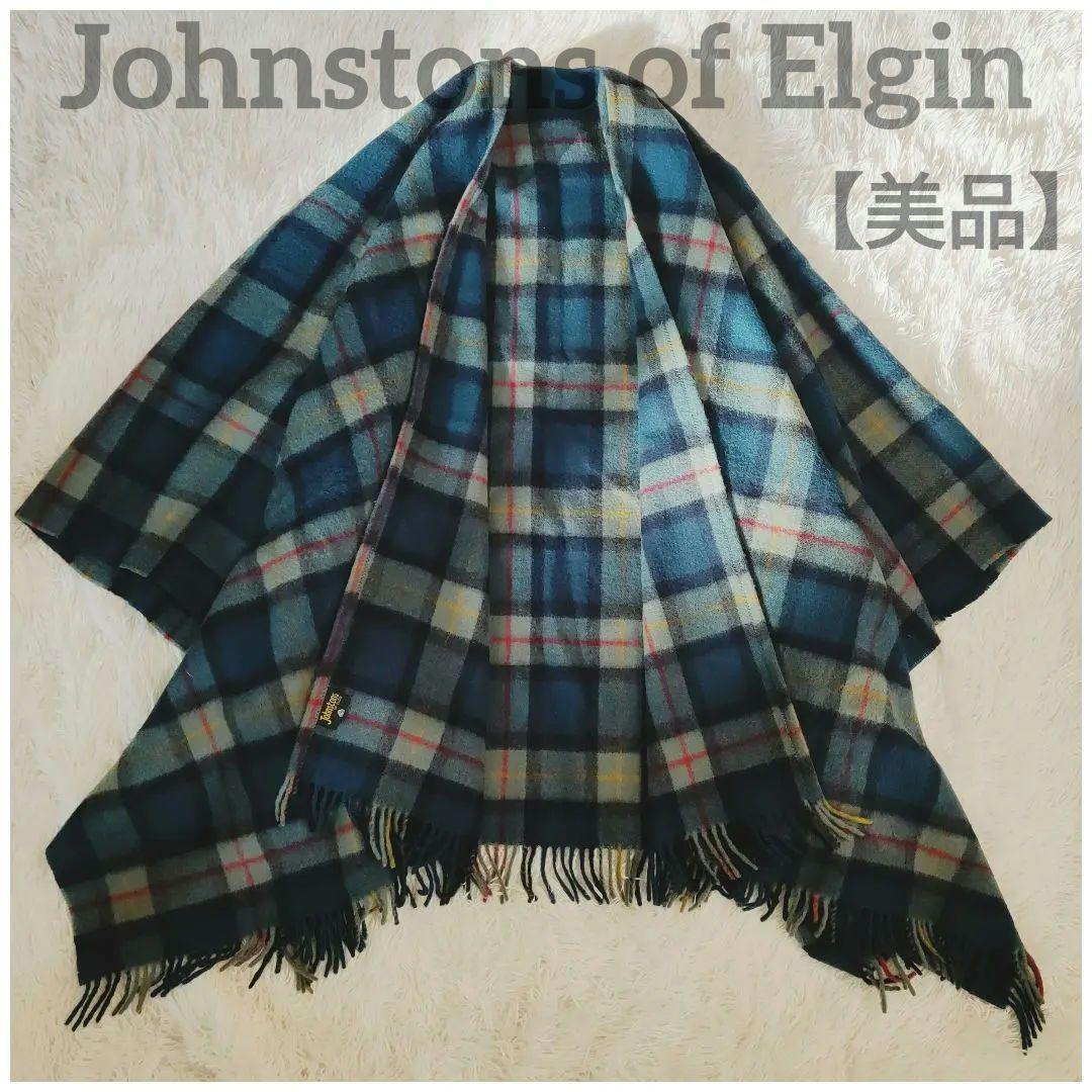 美品✨Johnstons of Elgin タータンチェック ビッグストール Johnstons of Elgin｜【日本限定】ストール 大判 Woven Stole カシミヤ