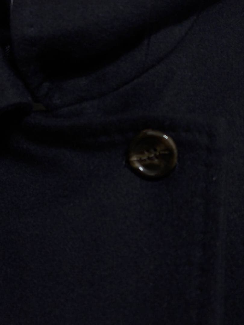 イネドINED 9号ネイビー濃紺カシミヤ100%ラップコート冠婚葬祭