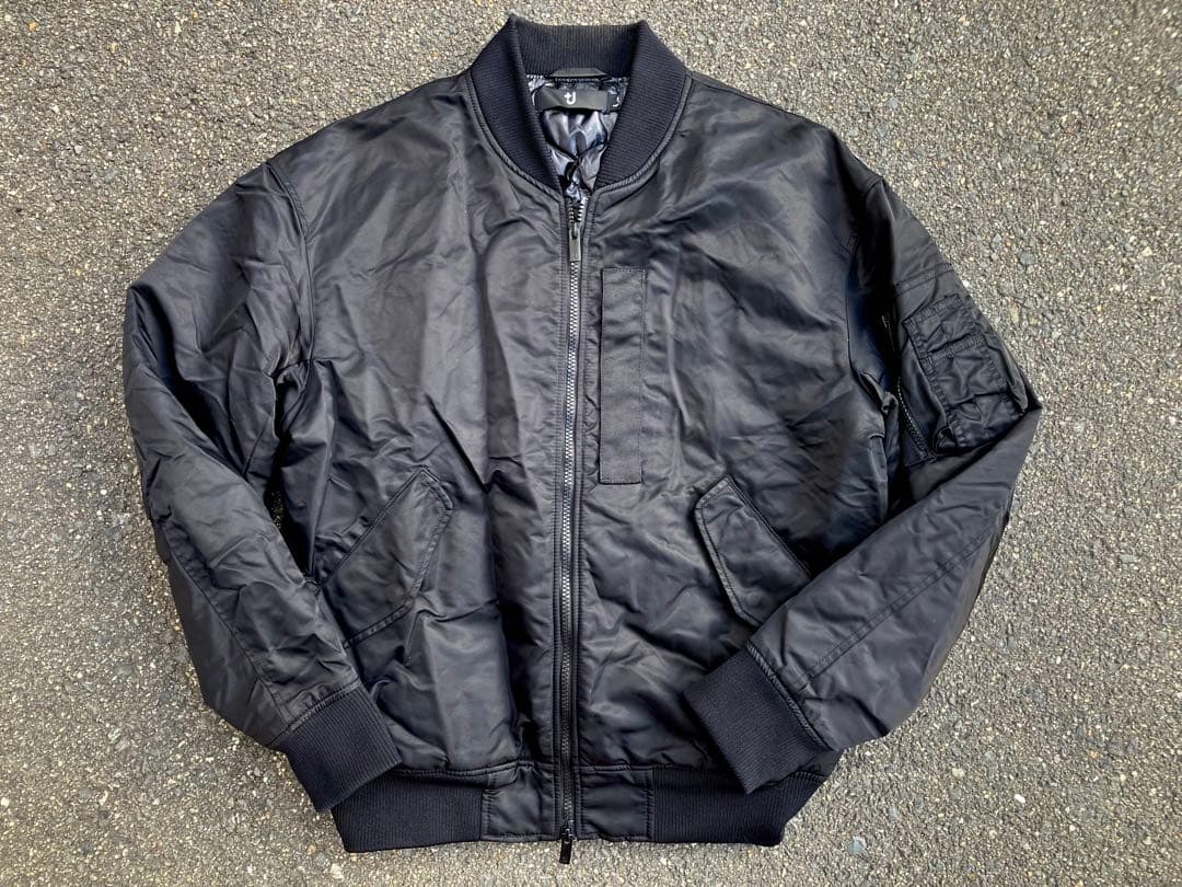 UNIQLO/MA-1/+J/ジルサンダー/ダウン/フライトジャケット/黒/M ユニクロ+J史上最高アウター誕生！ミリタリー好き、モード好き、コスパ