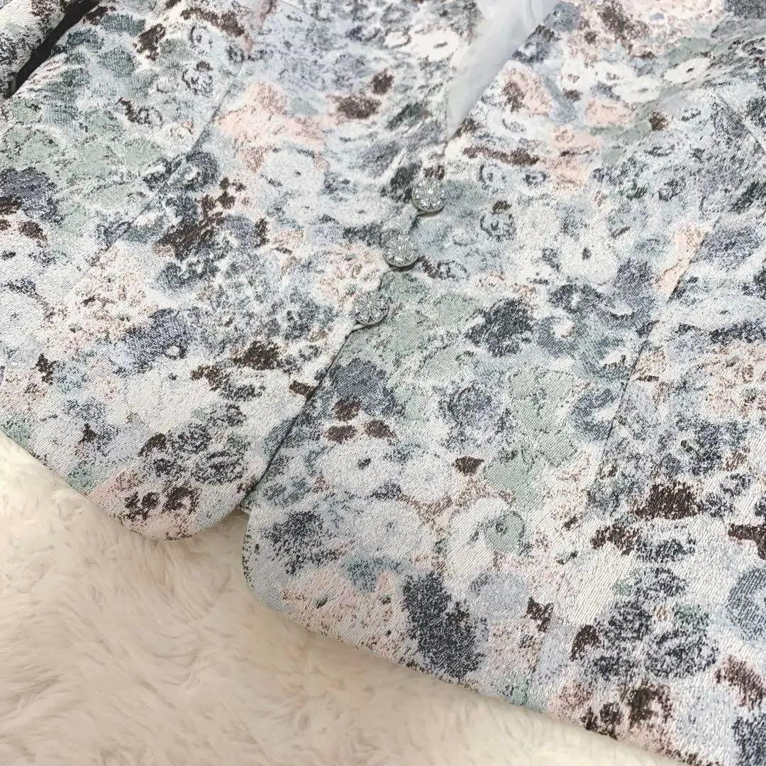 SOIR DOLCE LUXE 2way ジャガードジャケット 花柄 9号