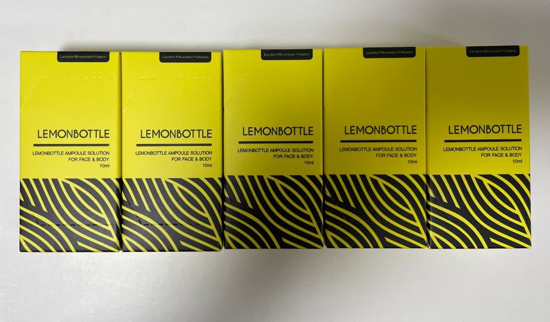 【即日発送】韓国で話題レモンボトル　10ml 5本　 ホームケアキットプレゼント 即日発送】韓国で話題レモンボトル10ml 5本ホームケアキット